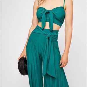 Free people Palermo, size small, teal green
